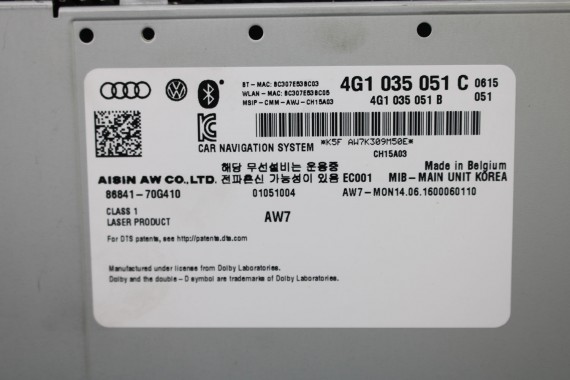 AUDI A6 A7 CZYTNIK DVD MMI 3G+ SD 4G1035051C 4G1 035 051 C LIFT MIB II HIGH MULTIMEDIA nawigacja 4G C7 4G8 4G1035051C 4G1035051