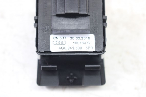 AUDI A6 A7 PRZYCISK ŚWIATEŁ AWARYJNYCH 4G0941509 4G0 941 509 5PR czarny soul 4G C7 Przełącznik systemu ostrzegawczego 4G0941509