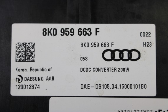 AUDI SKODA STABILIZATOR NAPIĘCIA 8K0959663F 8K0959663 8K0 959 663 8K0959663B 8K0959663F 8K0959663 8K0959663F 8K0959663 8K0959663