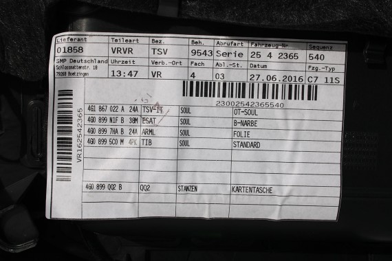 AUDI A6 FOTELE KOMPLET FOTELI siedzeń siedzenia fotel tapicerka 4G skóra kolor czarny FL LIFT kanapa siedzisko oparcie fotel C7
