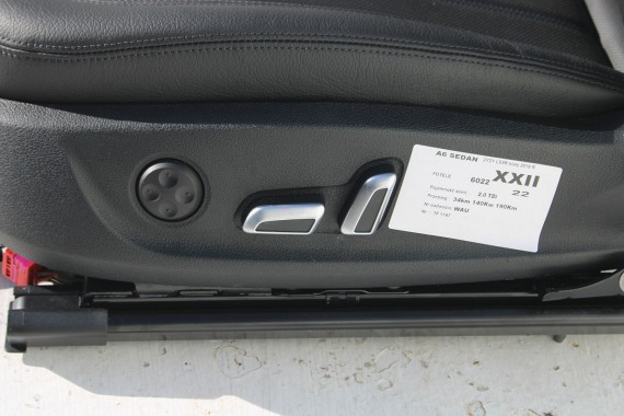 AUDI A6 FOTELE KOMPLET FOTELI siedzeń siedzenia fotel tapicerka 4G skóra kolor czarny FL LIFT kanapa siedzisko oparcie fotel C7
