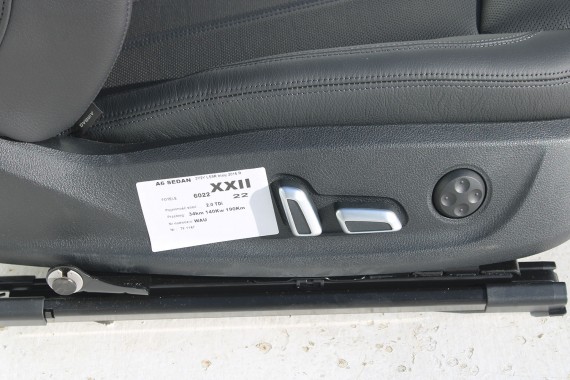 AUDI A6 FOTELE KOMPLET FOTELI siedzeń siedzenia fotel tapicerka 4G skóra kolor czarny FL LIFT kanapa siedzisko oparcie fotel C7