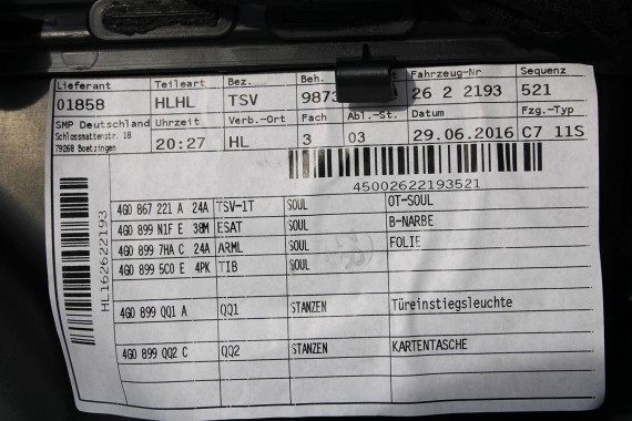 AUDI A6 FOTELE KOMPLET FOTELI siedzeń siedzenia fotel tapicerka 4G skóra kolor czarny FL LIFT kanapa siedzisko oparcie fotel C7