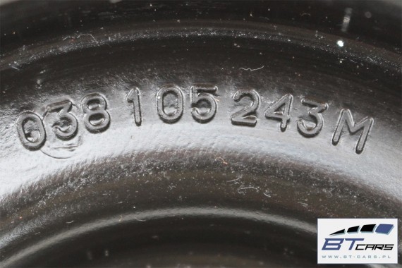 AUDI VW SKODA KOŁO PASOWE 038105243M 038 105 243 M TŁUMIK DRGAN SKRĘTNYCH 038105243M 038105243M 038105243M 038105243M 038105243