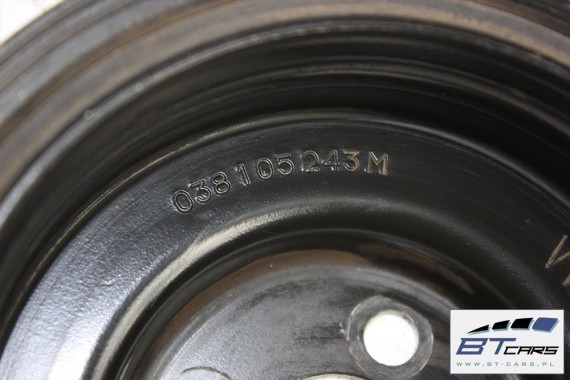 AUDI VW SKODA KOŁO PASOWE 038105243M 038 105 243 M TŁUMIK DRGAN SKRĘTNYCH 038105243M 038105243M 038105243M 038105243M 038105243