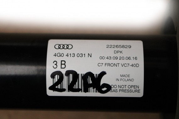 AUDI A6 4G AMORTYZATOR 4G0413031N TELESKOP PRZÓD amory mcpherson przedni 2 szt. amor 4G0413031N 4G0413031N 4G0413031 8K0411105