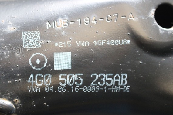 AUDI A6 4G BELKA ZAWIESZENIA TYLNA TYŁ 4G0505235AB 4G0 505 235 AB SANKI C7 wózek zawieszenia kołyska 4G0505235AB 4G0505235