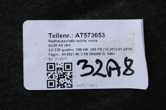 AUDI A8 4H NADKOLE PRZEDNIE PRZÓD 4H0821171 4H0821172 4H0821191 4H0821192 D4 4H0 821 171 4H0 821 172 4H0821171 4H0821172