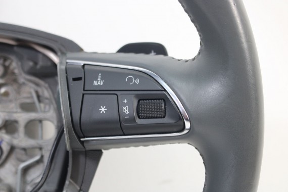 AUDI A6 A7 KIEROWNICA BIEGI SKÓRA 4G0419091P 4G0 419 091 P 4G C7 4G8 DB6 - stalowoszary 4G0419091E