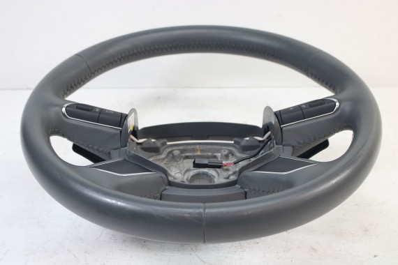AUDI A6 A7 KIEROWNICA BIEGI SKÓRA 4G0419091P 4G0 419 091 P 4G C7 4G8 DB6 - stalowoszary 4G0419091E