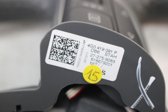 AUDI A6 A7 KIEROWNICA BIEGI SKÓRA 4G0419091P 4G0 419 091 P 4G C7 4G8 DB6 - stalowoszary 4G0419091E
