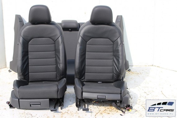 VW GOLF 7 VII FOTELE KOMPLET FOTELI siedzeń siedzenia fotel tapicerka 5G 5G4 5G0 skóra kolor czarny 5-drzwiowe drzwi + masaże