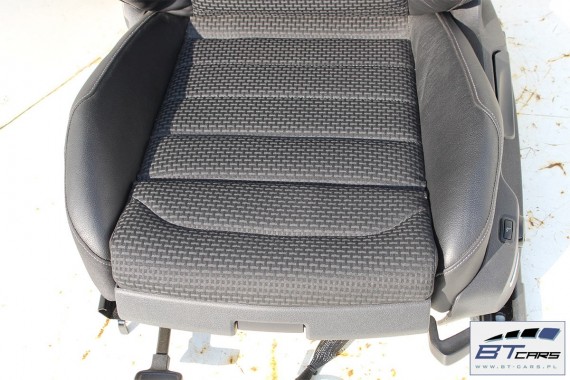 VW GOLF 7 VII FOTELE KOMPLET FOTELI siedzeń siedzenia fotel tapicerka 5G 5G4 5G0 skóra kolor czarny 5-drzwiowe drzwi + masaże
