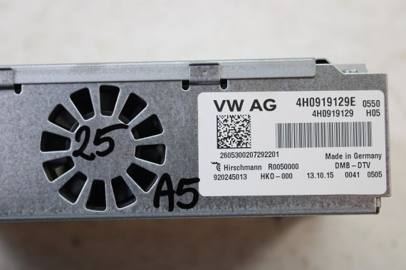 AUDI A4 A5 A6 A8 TUNER TV 3G HYBRID MMI 4H0919129E 4H0 919 129 E A7 Q3 Q5 Q7 8K B8 8T 8R 4G C7 4G8 4H D4 8U 8R 4L 4H0919129E