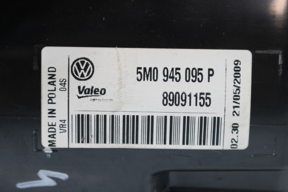 VW GOLF 6 VI PLUS LAMPA TYŁ 5M0945096P 5M0945096R 5M0945096S TYLNA BŁOTNIKA LED PRAWA 5M0 945 096 P 5M0 945 096 R S 5M 2009-