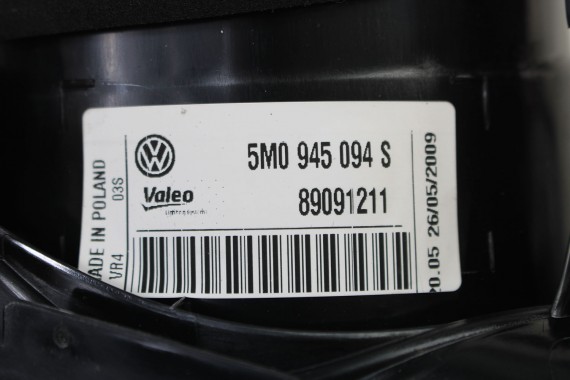 VW GOLF 6 VI PLUS LAMPA TYŁ 5M0945096P 5M0945096R 5M0945096S TYLNA BŁOTNIKA LED PRAWA 5M0 945 096 P 5M0 945 096 R S 5M 2009-