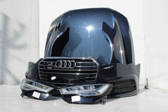 AUDI A6 FL LIFT PRZÓD maska błotniki zderzak pas przedni lampy wzmocnienie FULL LED 4G 2015- W1W1 LX5R