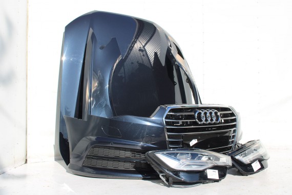 AUDI A6 FL LIFT PRZÓD maska błotniki zderzak pas przedni lampy wzmocnienie FULL LED 4G 2015- W1W1 LX5R