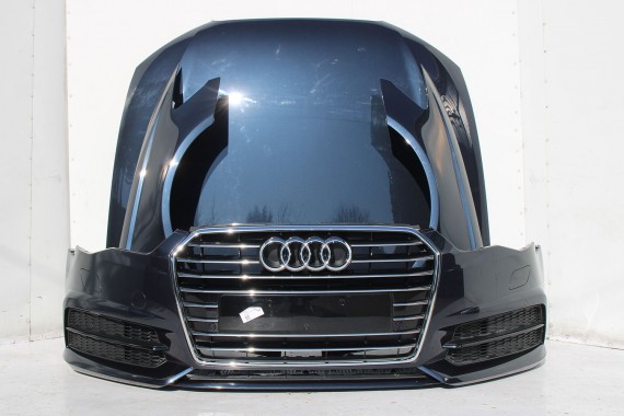 AUDI A6 FL LIFT PRZÓD maska błotniki zderzak pas przedni lampy wzmocnienie FULL LED 4G 2015- W1W1 LX5R