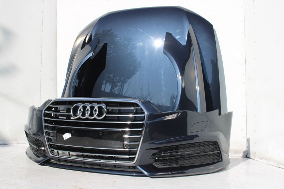 AUDI A6 FL LIFT PRZÓD maska błotniki zderzak pas przedni lampy wzmocnienie FULL LED 4G 2015- W1W1 LX5R