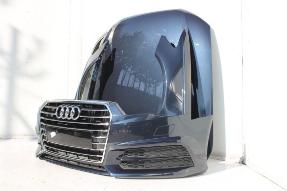 AUDI A6 FL LIFT PRZÓD maska błotniki zderzak pas przedni lampy wzmocnienie FULL LED 4G 2015- W1W1 LX5R