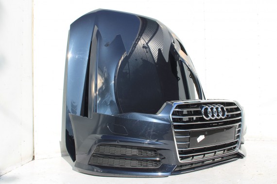 AUDI A6 FL LIFT PRZÓD maska błotniki zderzak pas przedni lampy wzmocnienie FULL LED 4G 2015- W1W1 LX5R