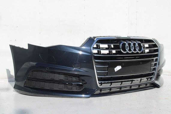 AUDI A6 FL LIFT PRZÓD maska błotniki zderzak pas przedni lampy wzmocnienie FULL LED 4G 2015- W1W1 LX5R