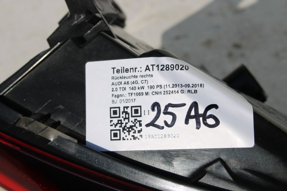 AUDI A6 SEDAN LAMPY LED TYLNE TYŁ 4G5945096E 4G5945096E 4G5945094E 4G5945093E 4G5 945 095 E lampa 4G C7 FL LIFT lampa 4G5945096E