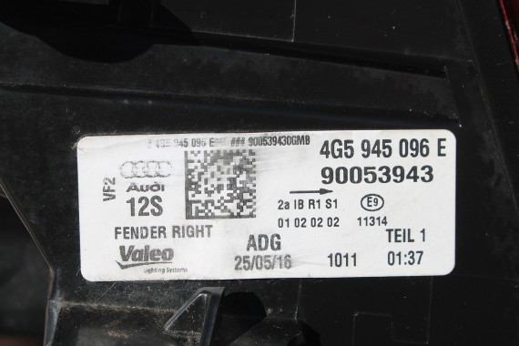 AUDI A6 SEDAN LAMPY LED TYLNE TYŁ 4G5945096E 4G5945096E 4G5945094E 4G5945093E 4G5 945 095 E lampa 4G C7 FL LIFT lampa 4G5945096E