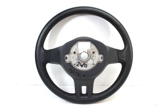VW POLO FL KIEROWNICA 6R0419091F 6R0 419 091 F skóra multifunkcja czujnik drgań 6R LIFT E74 - czarny wielofunkcyjna 6R0419091F