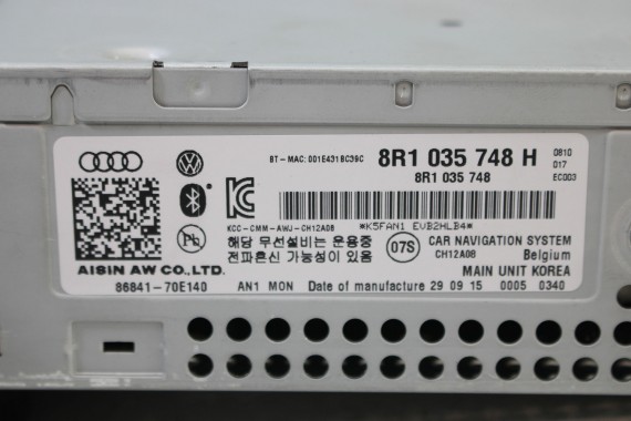 AUDI A4 A5 Q5 FL CZYTNIK MMI 8R1035748H 3G+ SD 8R1 035 748 H DVD HIGH MULTIMEDIA 8K 8T 8R LIFT B8 8R1035748 8R1035748H 8R1035748