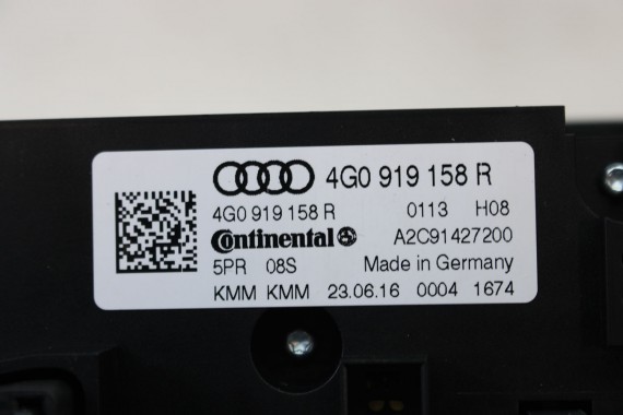 AUDI A6 S6 A7 PANEL KLIMATYZACJI TYŁ 4G0919158R moduł sterownik nawiewu klimy 4G0 919 158 4G C7 4G0919158R 4G0919158R 4G0919158R