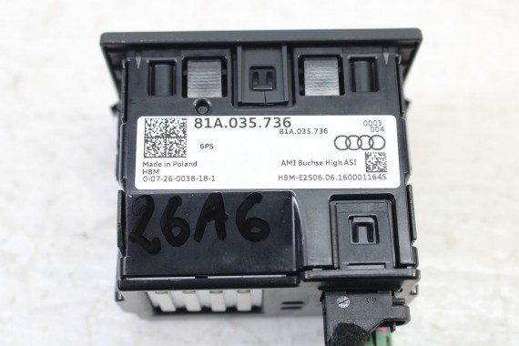 AUDI A6 PORT USB PRZYŁĄCZE 81A035736 81A 035 736 gniazdo USB AUX 4G A7 gniazda złącza złącze 2*USB 81A035736 81A035736 81A035736