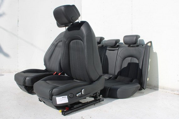 AUDI A6 4G FOTELE KOMPLET FOTELI siedzeń siedzenia fotel tapicerka skóra kolor czarny FL LIFT kanapa siedzisko oparcie fotel C7