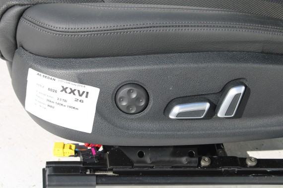 AUDI A6 4G FOTELE KOMPLET FOTELI siedzeń siedzenia fotel tapicerka skóra kolor czarny FL LIFT kanapa siedzisko oparcie fotel C7