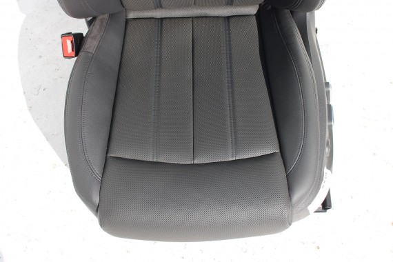 AUDI A6 4G FOTELE KOMPLET FOTELI siedzeń siedzenia fotel tapicerka skóra kolor czarny FL LIFT kanapa siedzisko oparcie fotel C7