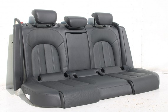 AUDI A6 4G FOTELE KOMPLET FOTELI siedzeń siedzenia fotel tapicerka skóra kolor czarny FL LIFT kanapa siedzisko oparcie fotel C7