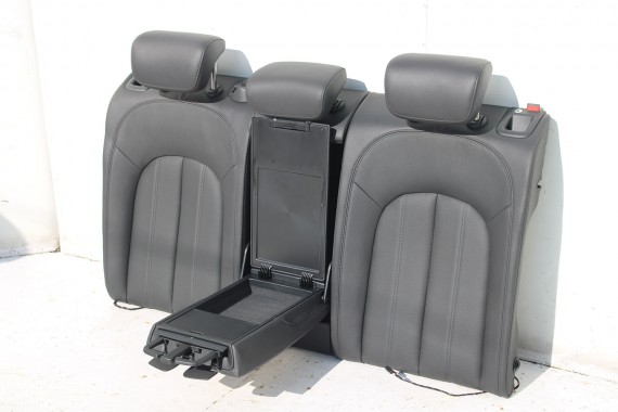 AUDI A6 4G FOTELE KOMPLET FOTELI siedzeń siedzenia fotel tapicerka skóra kolor czarny FL LIFT kanapa siedzisko oparcie fotel C7