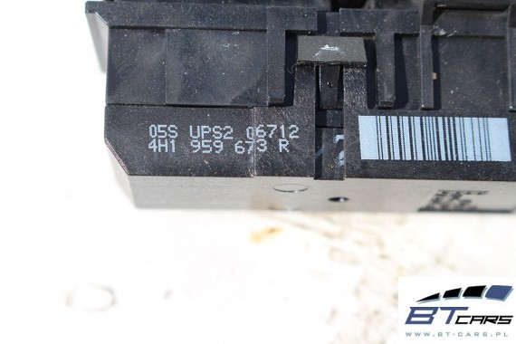 AUDI A8 PRZEŁĄCZNIK PRZYCISK WŁĄCZNIK KONSOLI PANEL 4H1959673R 4H0820911 4H1959674BN 4H0820911 z przyciskami 4H1959673 4H1959674