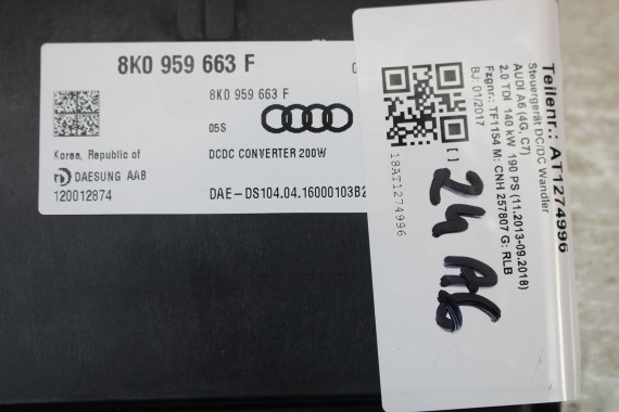 AUDI SKODA STABILIZATOR NAPIĘCIA 8K0959663F 8K0959663 8K0 959 663 8K0959663B 8K0959663F 8K0959663 8K0959663F 8K0959663 8K0959663