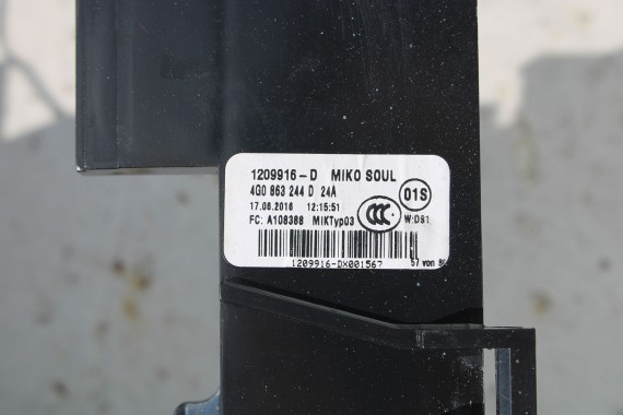 AUDI A6 4G FOTELE KOMPLET FOTELI siedzeń siedzenia fotel tapicerka skóra kolor czarny FL LIFT kanapa siedzisko oparcie fotel C7
