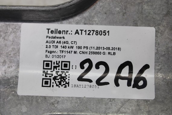 AUDI A6 A7 4G C7 PEDAŁ HAMULCA 4G1723117 PEDAŁY hamulca podstawa 4H1723140A wspornik 4G1 723 117 A8 4H D4 4G1723117 4H1723140A