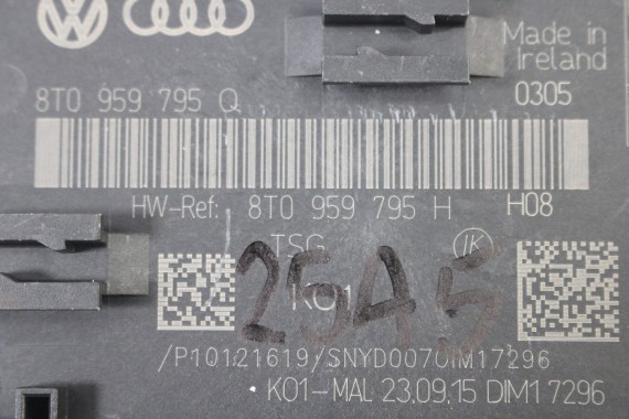 AUDI A4 A5 MODUŁ STEROWNIK DRZWI 8T0959793P 8T0959792P 8T0959795Q 8T0959793Q  8T0959792Q 8T0959793P 8T0959792P LIFT 8K 8T0959793