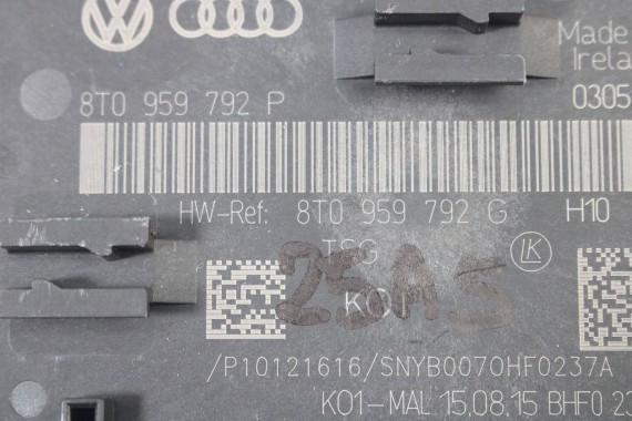 AUDI A4 A5 MODUŁ STEROWNIK DRZWI 8T0959793P 8T0959792P 8T0959795Q 8T0959793Q  8T0959792Q 8T0959793P 8T0959792P LIFT 8K 8T0959793