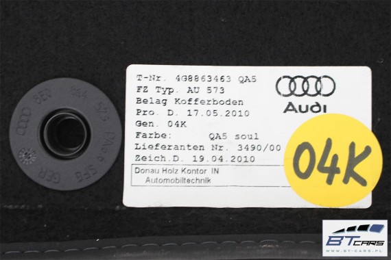AUDI A7 BOCZEK + DYWAN BAGAŻNIKA 4G8863887A 4G8863888A 4G8863471 4G8863463 4G boczki bagażnik tapicerka 4G8863887A 4G8863888A