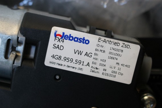 AUDI A6 SEDAN DACH SZYBERDACH 4G 4G5877049 4G8877255A 4G5877049 4G5877041G 4G8959591A 4G8877255A 4G5 877 041 4G8959591A C7 4G0