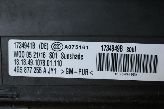 AUDI A6 SEDAN DACH SZYBERDACH 4G 4G5877049 4G8877255A 4G5877049 4G5877041G 4G8959591A 4G8877255A 4G5 877 041 4G8959591A C7 4G0