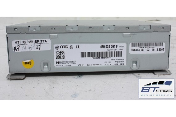 AUDI A6 A8 Q7 TUNER RADIOWY RADIO UNIT 4E0035061F 4E0 035 061 F radiounit 4E0035061F 4E0035061F 4E0035061F 4E0035061F 4E0035061