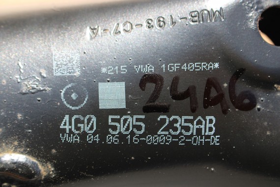 AUDI A6 4G BELKA ZAWIESZENIA TYLNA TYŁ 4G0505235AB 4G0 505 235 AB SANKI C7 wózek zawieszenia kołyska 4G0505235AB 4G0505235