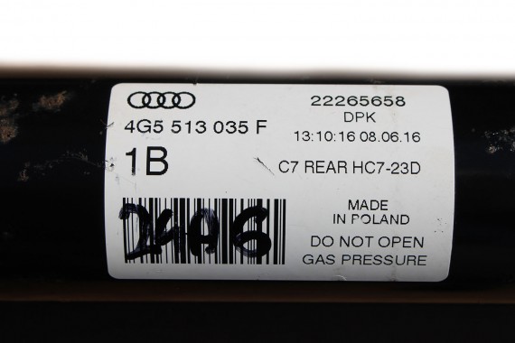 AUDI A6 4G AMORTYZATOR 4G5513035F TELESKOP tył amory mcpherson tylny 2 szt. amor 4G5 513 035 SEDAN  LIFT C7 8K0511115 4G5513035